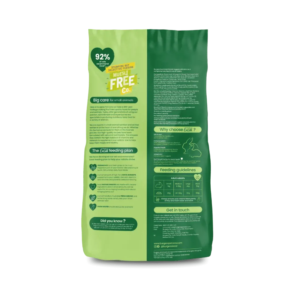 excel rabbit mint back 1.5kg 1